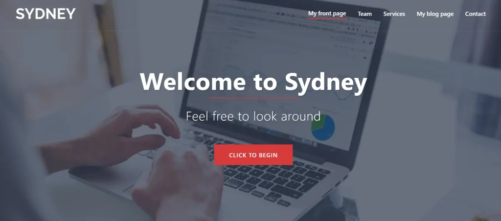 Sydney - Best Free One Page WordPress Themes