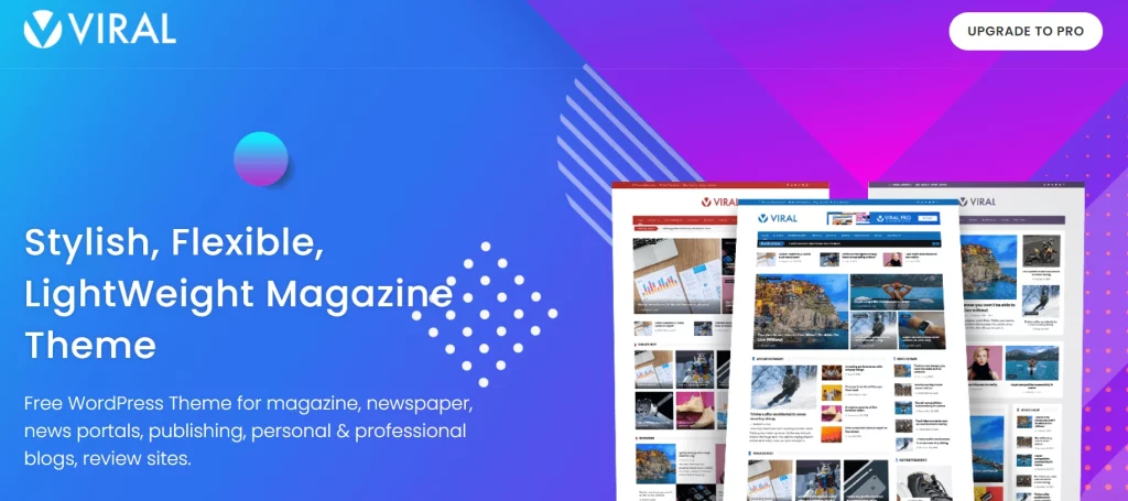 Viral - Best Free News Magazine WordPress Themes