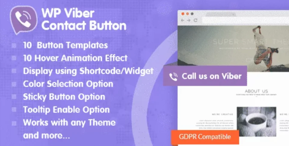 WP Viber Contact Button - How to Add Viber button on the WordPress Website