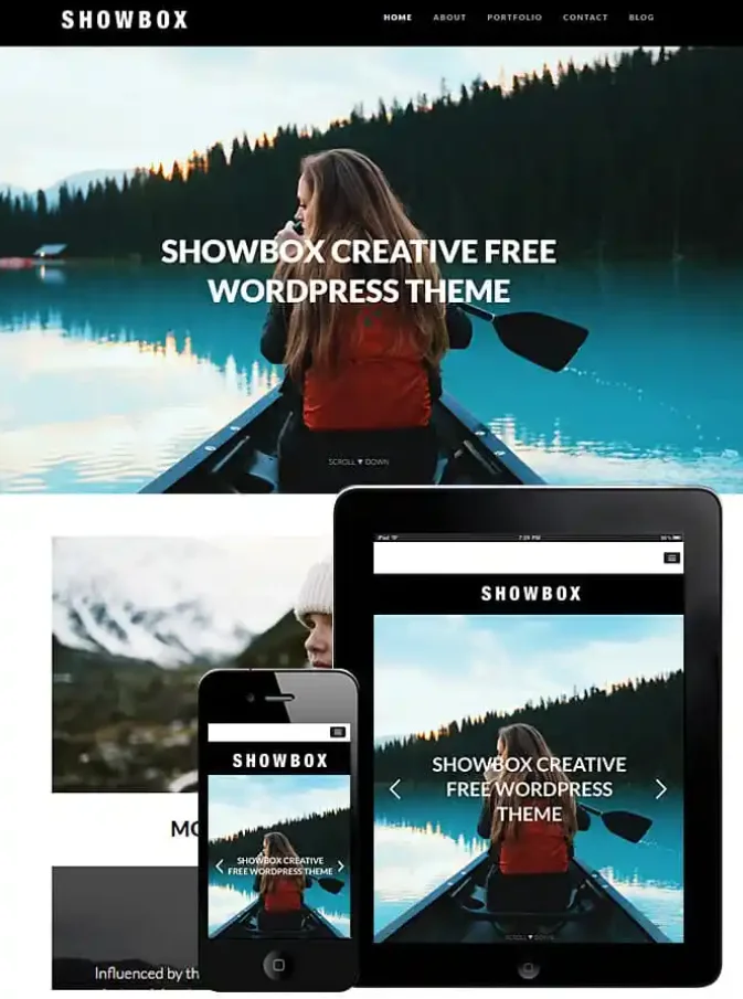 Showbox - free portfolio theme