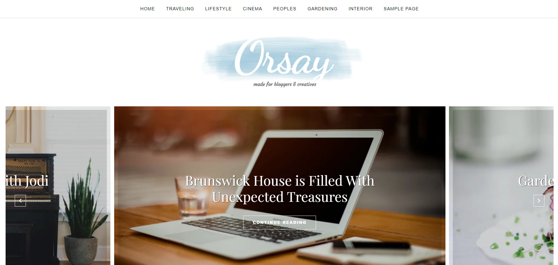 Orsay - Free Portfolio Theme