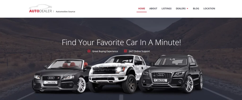 CarListings - Free Automobile WordPress Theme