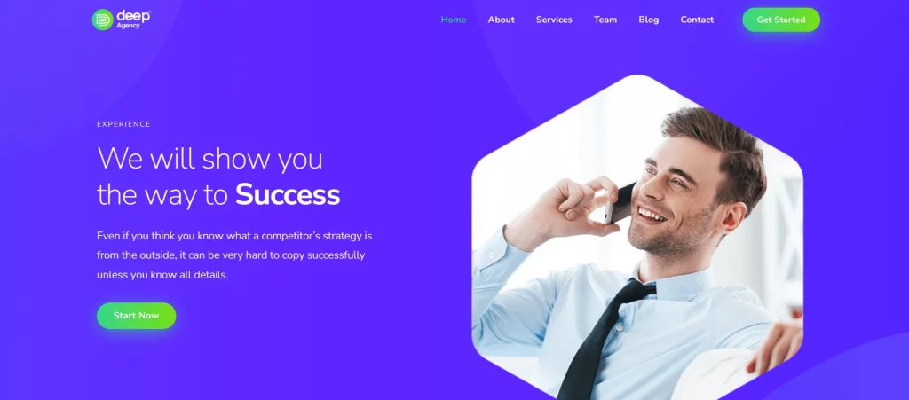 Deep - Best Free Agency WordPress Theme