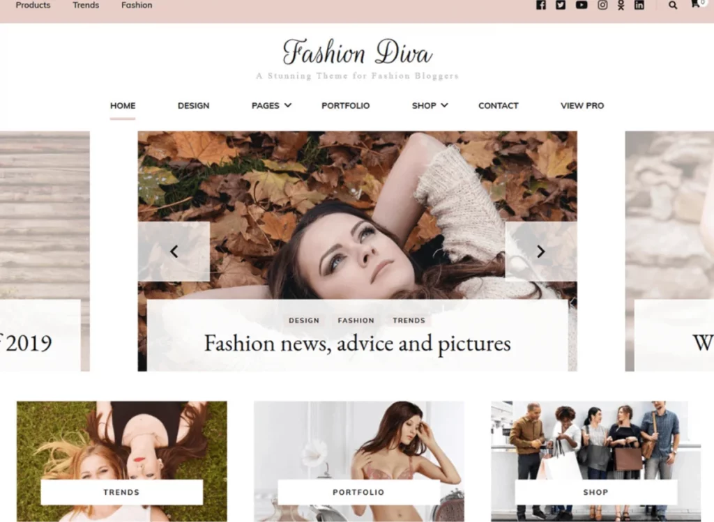 Fashion Diva - Best Free eCommerce WordPress Themes