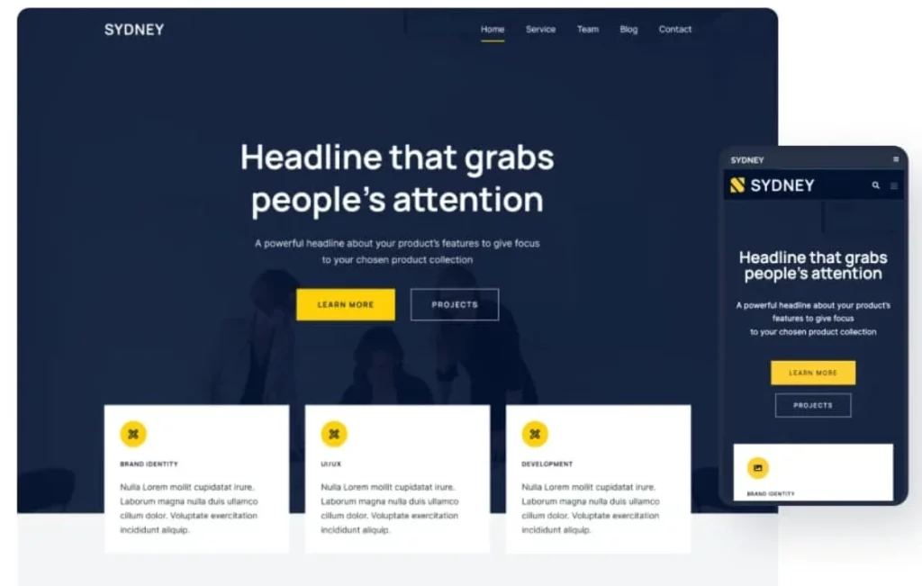 Sydney - Best Free Agency WordPress Theme