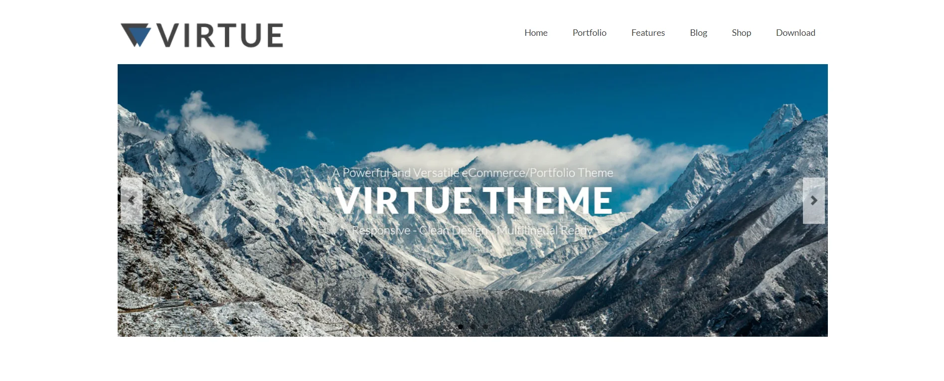 Virtue - Best Free eCommerce WordPress Themes